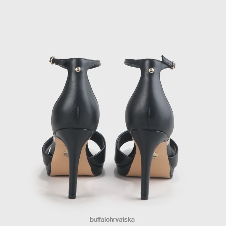 crno Buffalo ronja sandala peta imi nappa |sandale TDD6T170